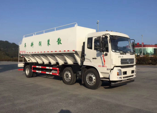 東風(fēng)天錦小三軸散裝飼料運(yùn)輸車(chē)30方